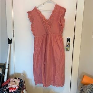 Soft pink eyelet dress in XL